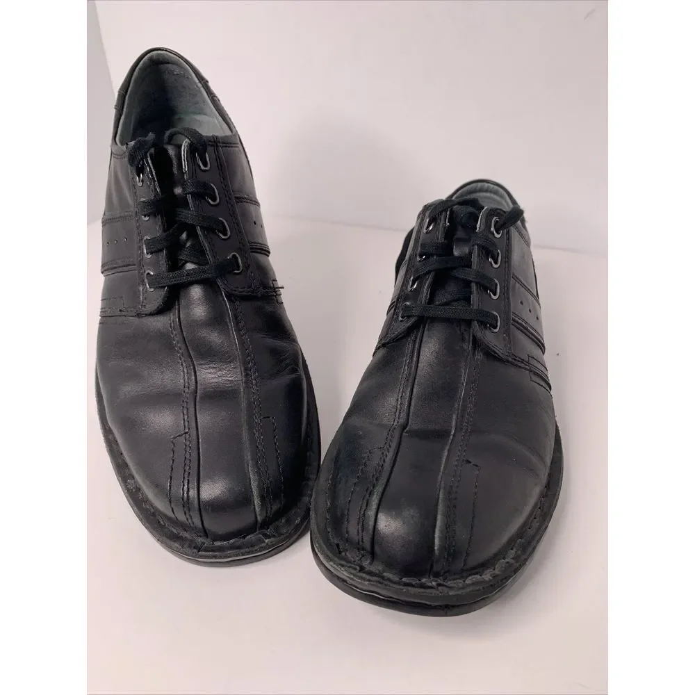 Men's Clarks Black Leather Dress Shoes New 9.5‎
